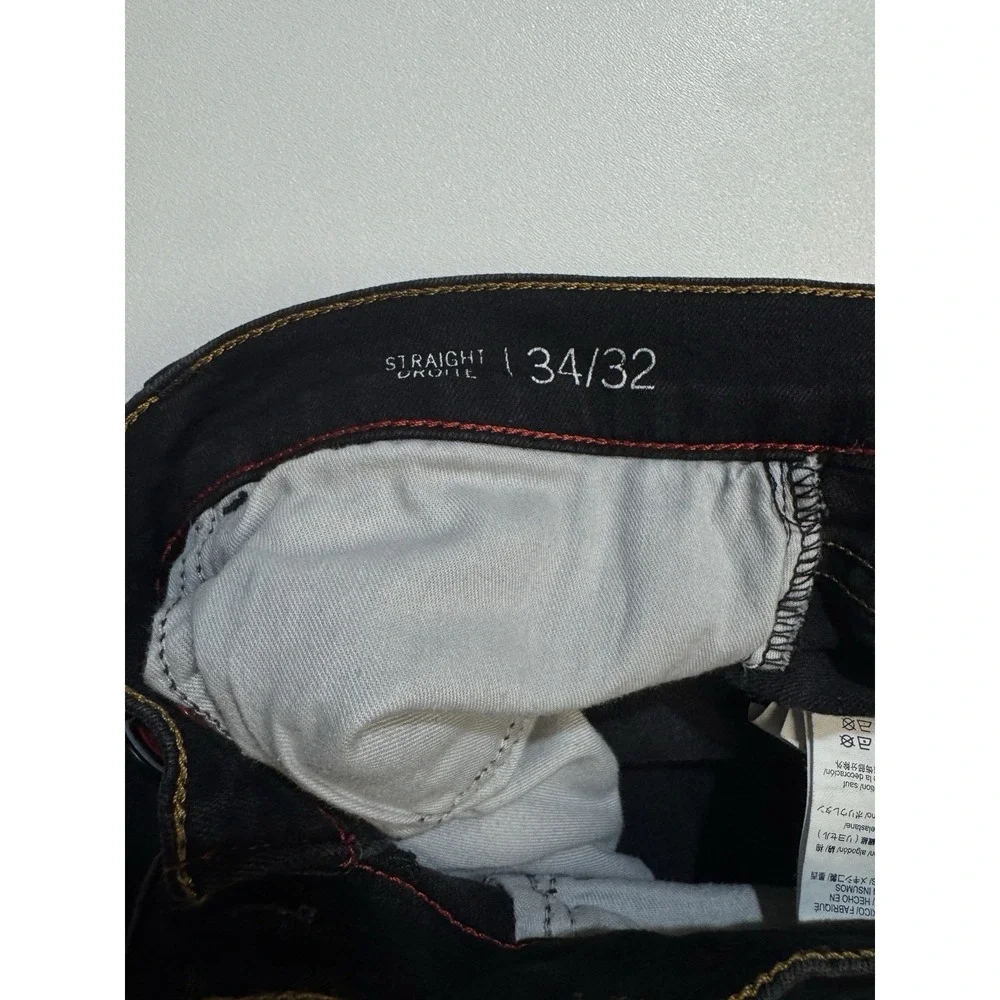 Tommy Hilfiger Denim Straight Droite Black‎ Jean 34/32